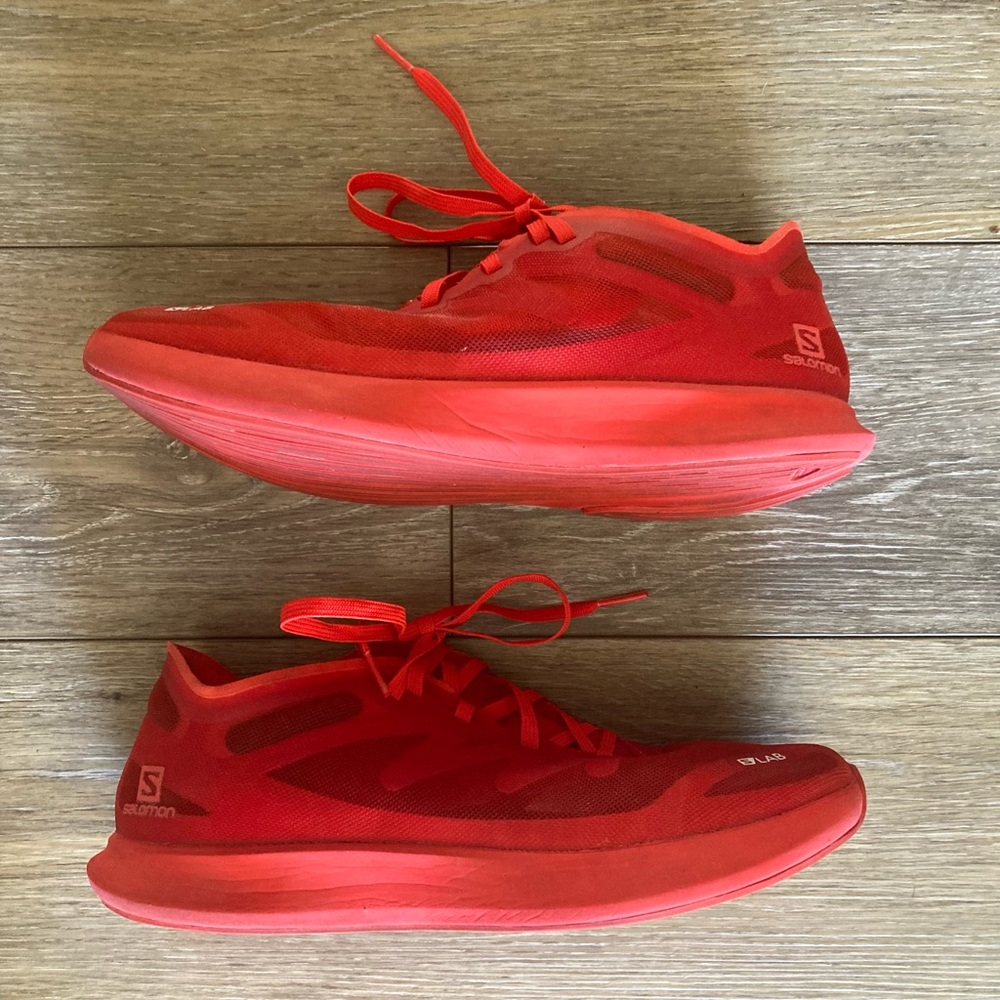 Salomon S/Lab Phantasm Racing Red Running Shoes Mens 7 / Womens 8 Energy Surge